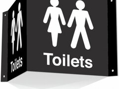 Toilet Projecting Signs